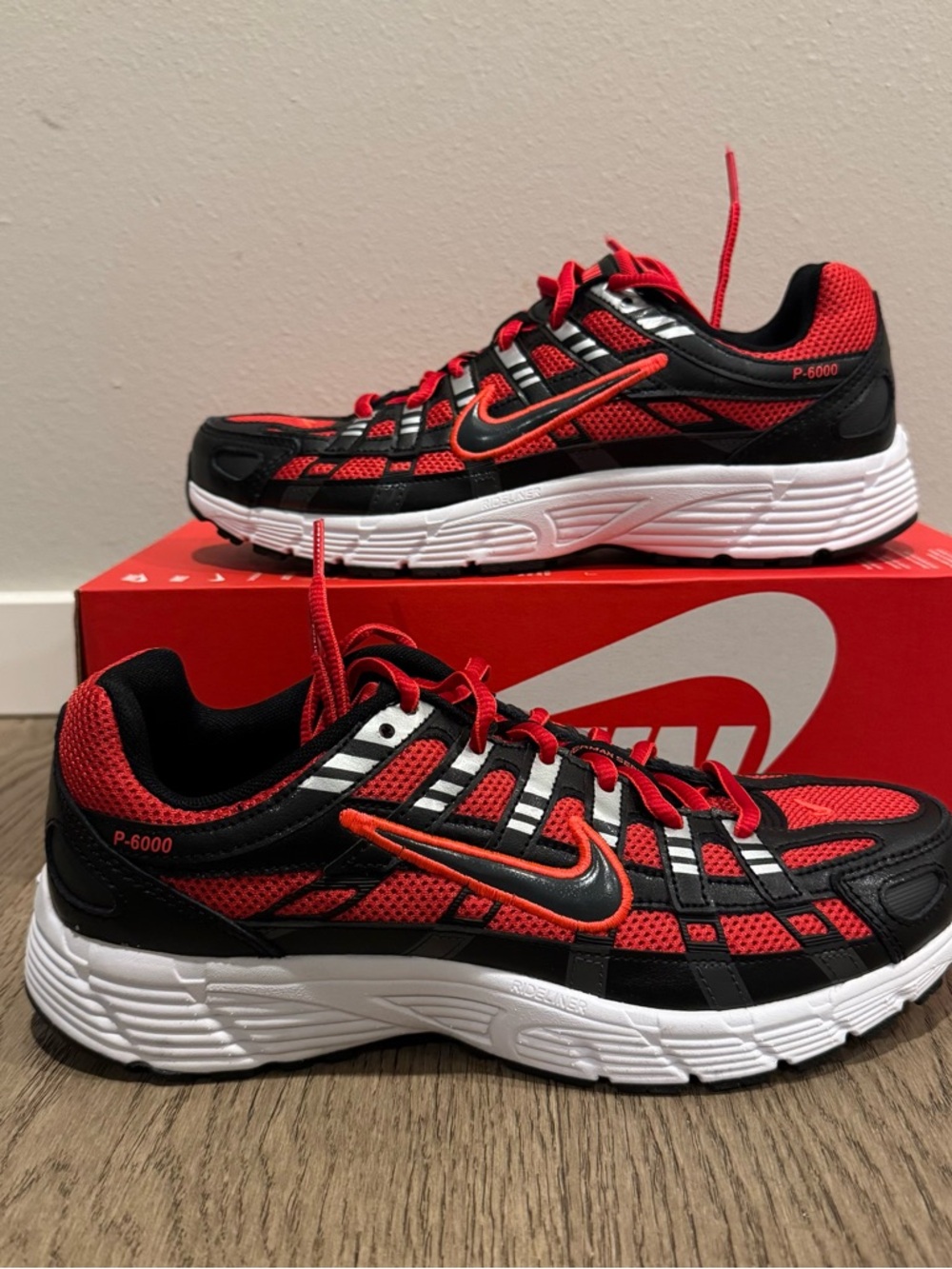 Nike P-6000 Black Red White